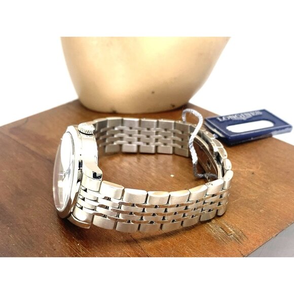 Longines Women's Watch L23214116 Record Swiss Automatic White Dial 30mm Steel - Picture 8 of 14